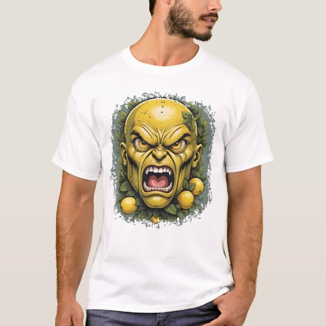Camiseta Intense Lemon Face with Spiked Details (Frente)