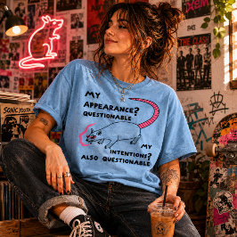 Camiseta Intensões Questionáveis Possum Divertido
