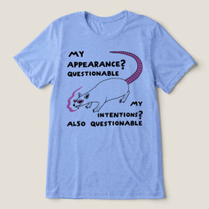 Camiseta Intensões Questionáveis Possum Divertido