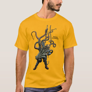 Camiseta Interação entre a vida selvagem do mergulhador de
