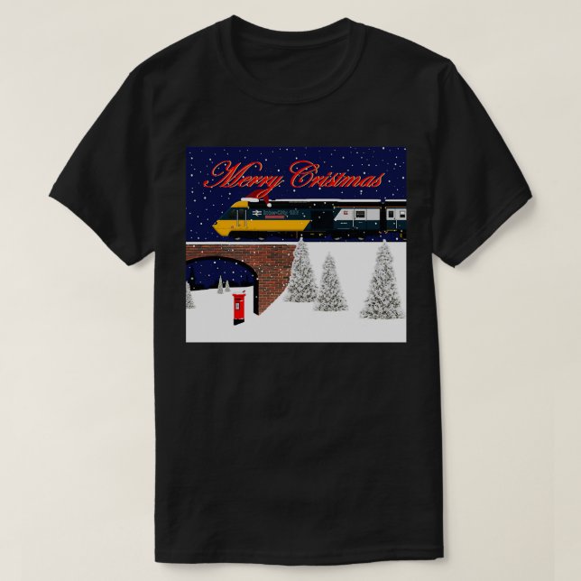 Camiseta Intercity 125 Christmas card (Frente do Design)