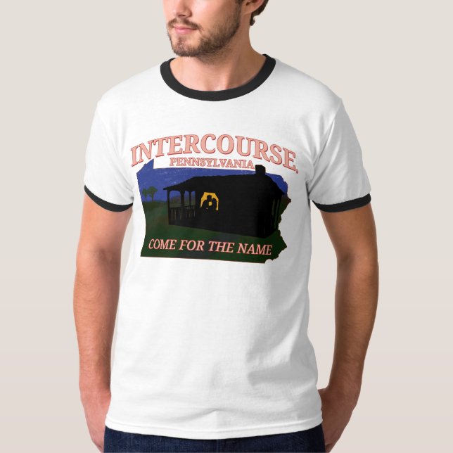 Camiseta Intercurso Pennsylvania Funny City Name (Frente)