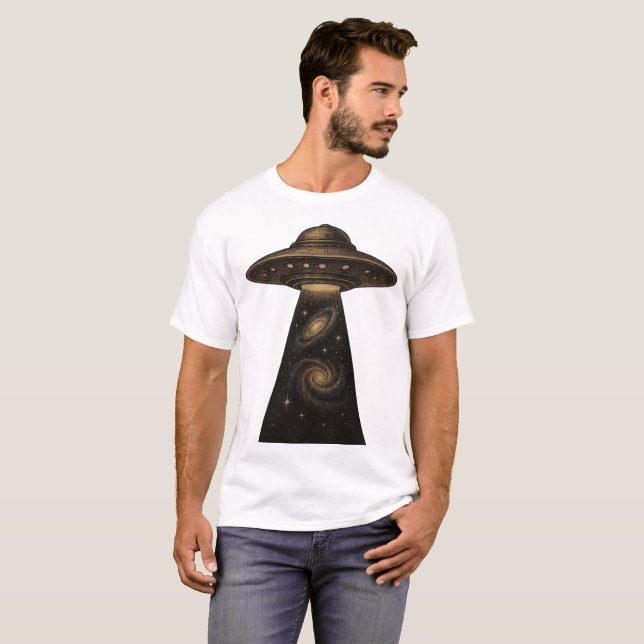 Camiseta INTERGALACTIC SIGNAL – We Were Never Alone (Frente Completa)