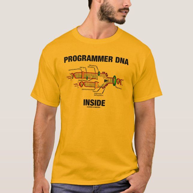 Camiseta Interior do ADN do programador (réplica do ADN) (Frente)