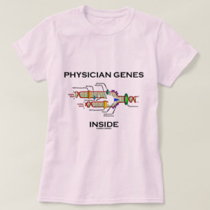 Camiseta Interior dos genes do médico (réplica do ADN)