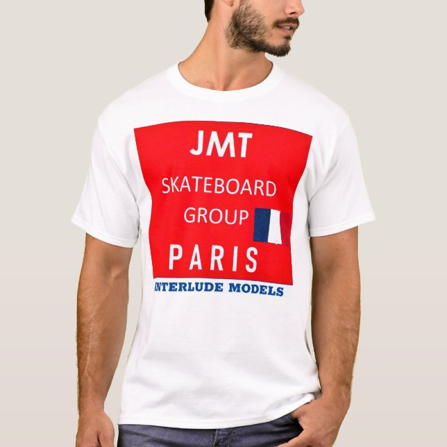 Camiseta INTERLUDE MODELS PARIS - Camisa-T básica masculina (Frente)