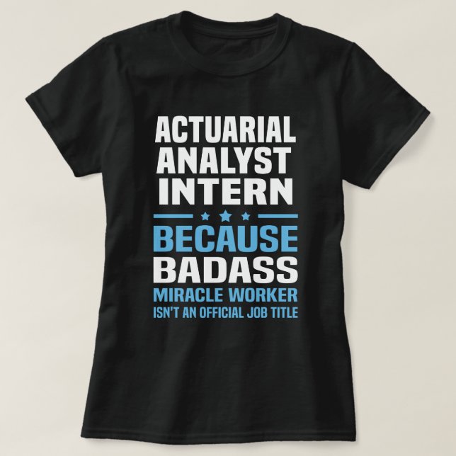 Camiseta Internado do Analista Atuarial (Frente do Design)