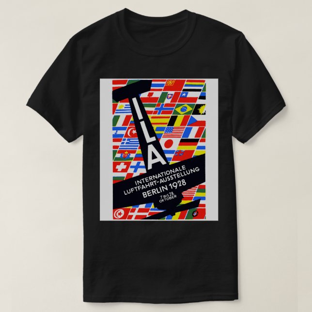 Camiseta International Air Show 1928 (Frente do Design)