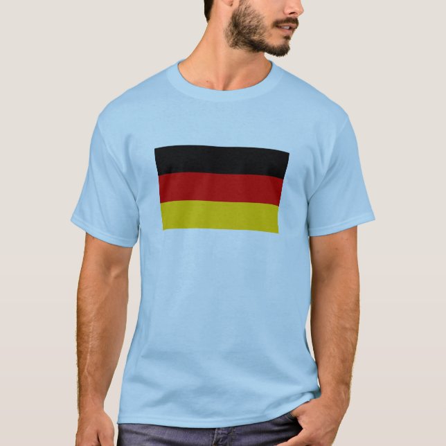 Camiseta International da BANDEIRA de Alemanha (Frente)