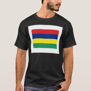 Camiseta International da BANDEIRA de Maurícia