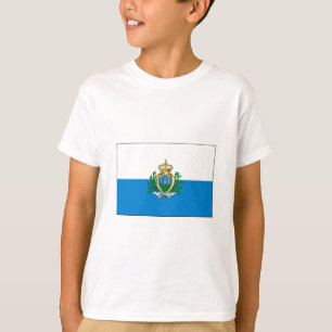 Camiseta International da BANDEIRA de San Marino