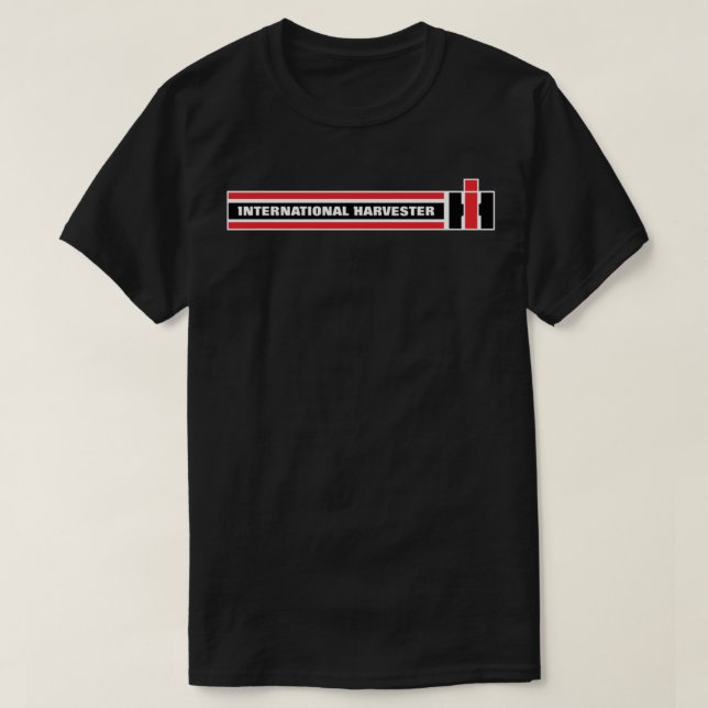 Camiseta INTERNATIONAL HARVESTER STRIPES LOGO Classic T-Shi (Frente do Design)