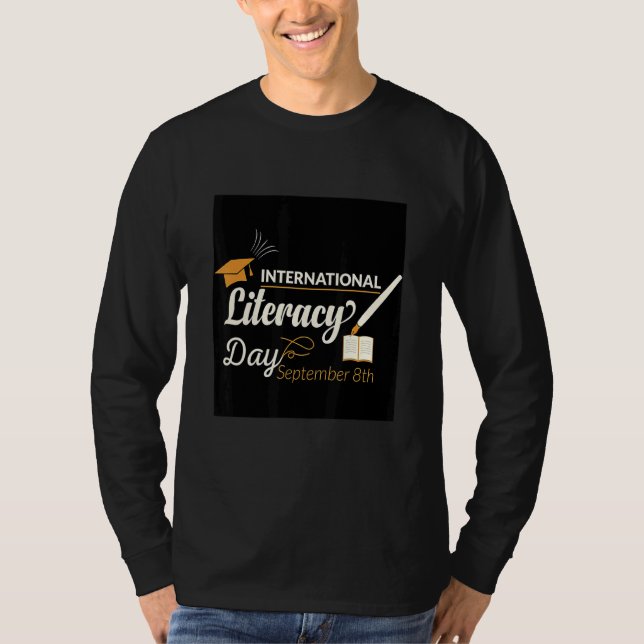 Camiseta International Literacy Day Literacy Changes The Wo (Frente)