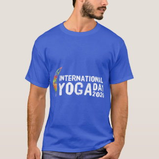 Camiseta International yoga day 2020 gift vintage