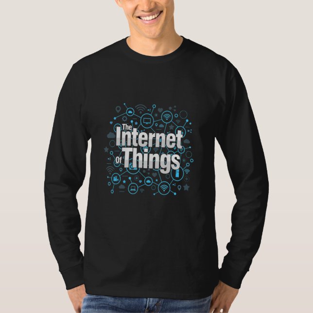 Camiseta Internet Das Coisas Transf de Análise IoT De Dados (Frente)