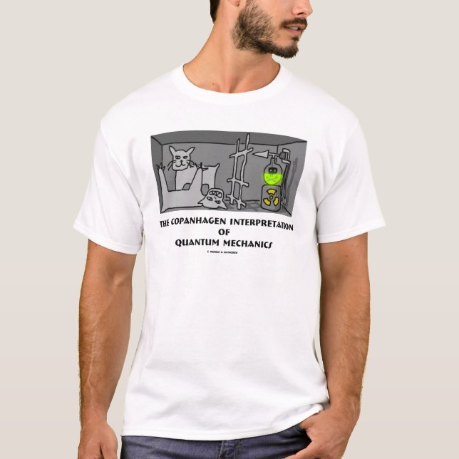 Camiseta Interpretação de Copanhagen de mecânicos de (Frente)