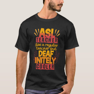 Camiseta Intérprete de ASL Língua de Sinais Surdo-netamente