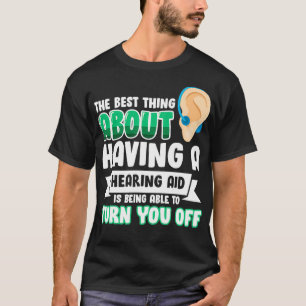 Camiseta Intérprete de linguagem gestual Audiência Desativa