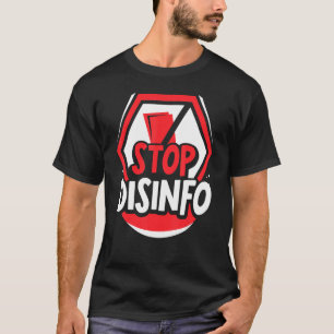 Camiseta Interromper Direitos de Desinformação Jornalismo J