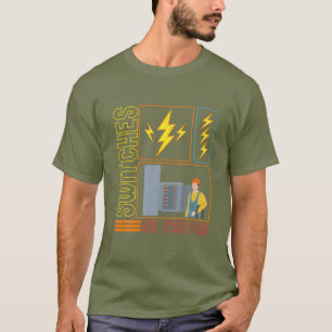 Camiseta Interruptores são motores elétricos elétricos elét