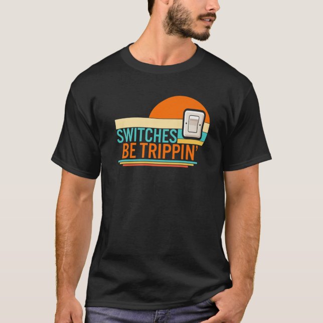Camiseta Interruptores são motores elétricos elétricos elét (Frente)
