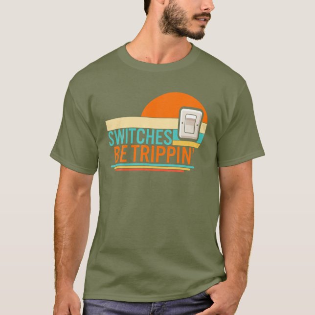Camiseta Interruptores são motores elétricos elétricos elét (Frente)
