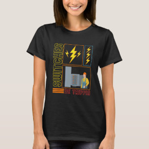 Camiseta Interruptores são motores elétricos elétricos elét