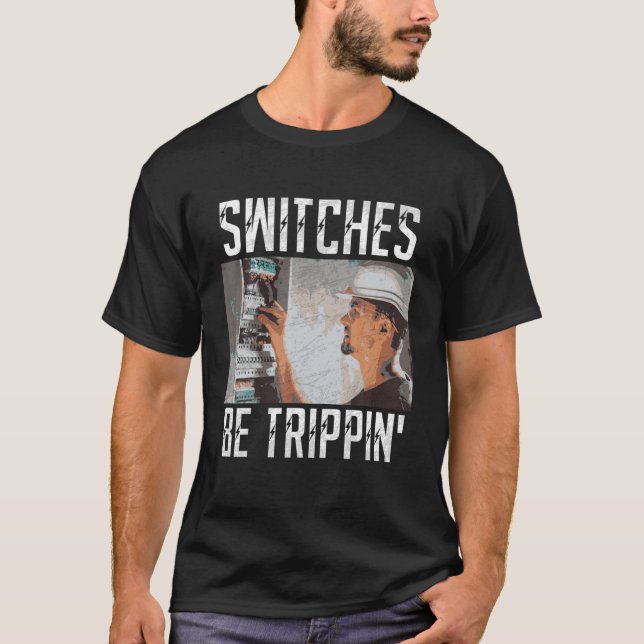 Camiseta Interruptores São Trippin Funny Eletrically Fus (Frente)