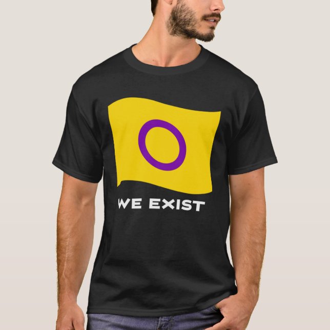 Camiseta Intersex Flag Intersex We Exist (Frente)