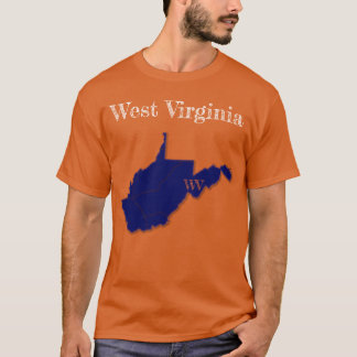 Camiseta Interstate de West Virginia [Design Azul-Marinho]