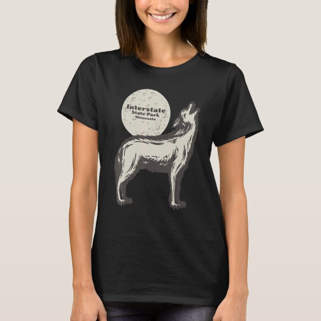 Camiseta Interstate Park Minnesota MN Wolf Moon Vacat (Frente)