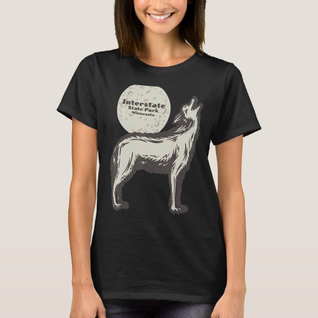 Camiseta Interstate Park Minnesota MN Wolf Moon Vacat (Frente)