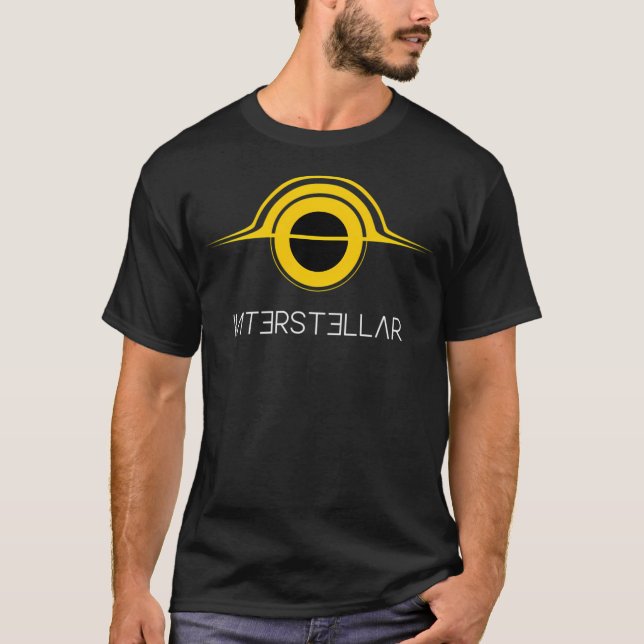 Camiseta Interstellar Gargantua (Amarelo) (Frente)
