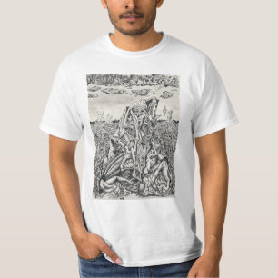Camiseta Intimidação, desenho a tinta índia