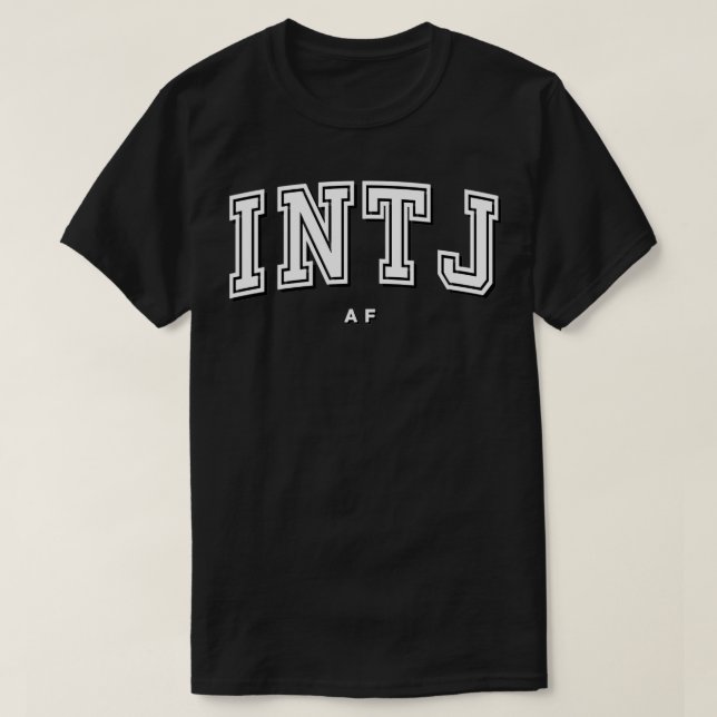 Camiseta INTJ Apresenta Orgulho O Arquiteto (Frente do Design)