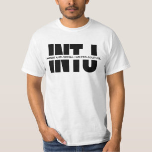 Camiseta INTJ humor engraçado INTJ dizendo minimalista