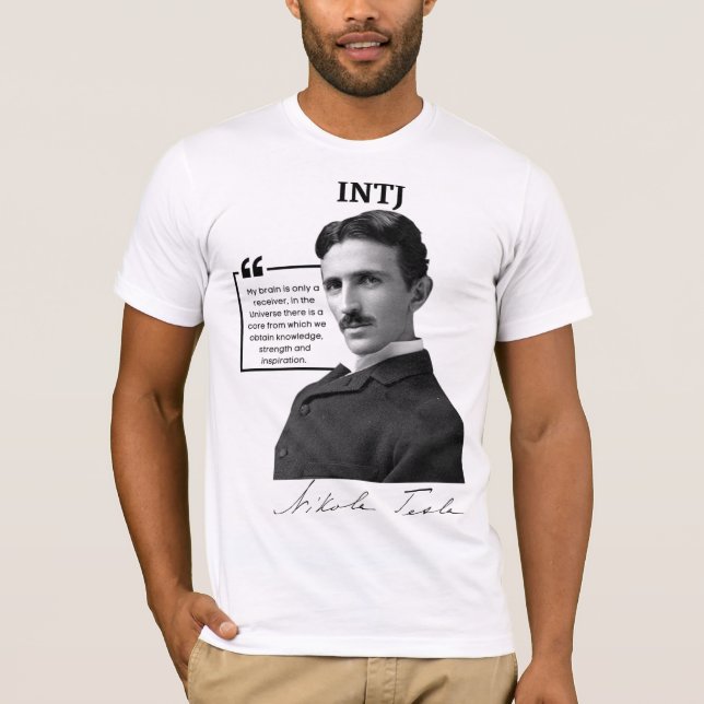 Camiseta INTJ Nikola Tesla (Frente)
