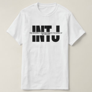Camiseta INTJ pensa que MBTI humor INTJ citação sarcástica