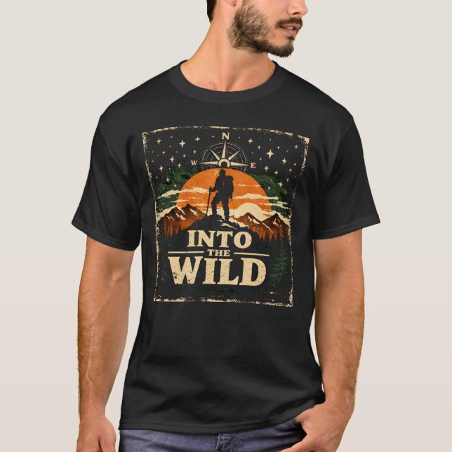 Camiseta Into The Wild – Adventure Freedom Camping Tee (Frente)