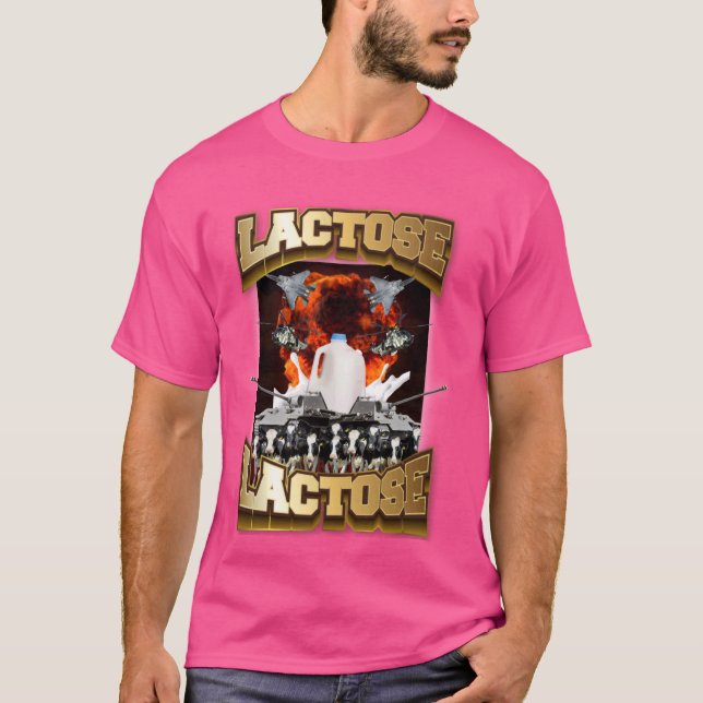 Camiseta Intolerante à Lactose, Sarcasmo Engraçado Especifi (Frente)