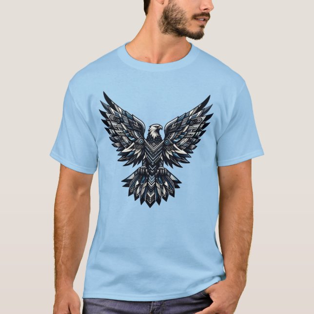 Camiseta Intrate Geométrico Águia Majestade Design (Frente)