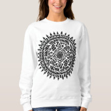 Intrincada Geometria Sagrada Mandala feita à mão –