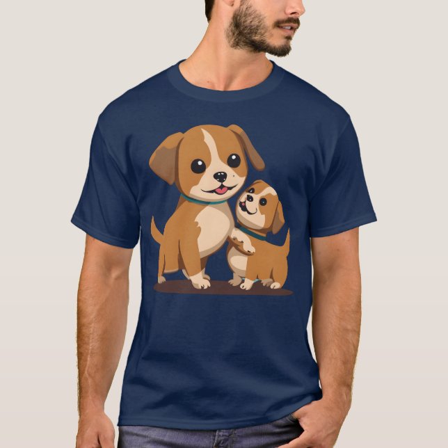 Camiseta Introdução à colheita de cães AI (Frente)