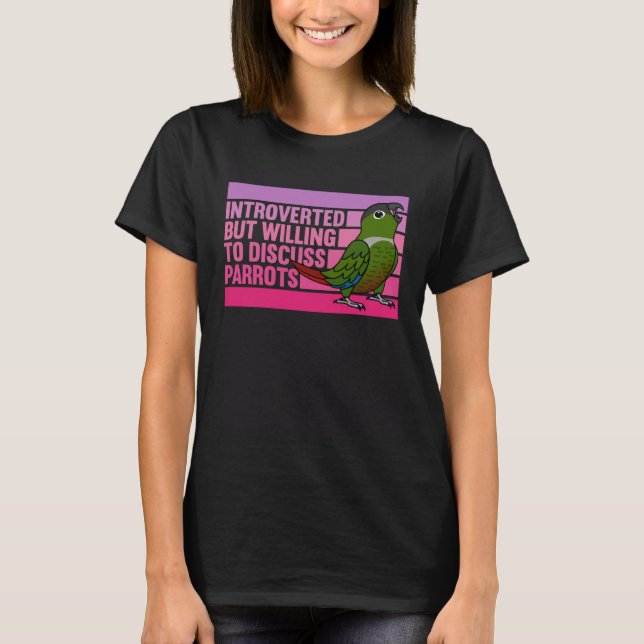Camiseta Introdução, mas Parrots Green Cheek Console (Frente)