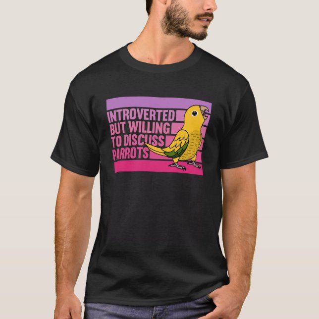 Camiseta Introdução, Mas Parrots Ouro Conure (Frente)