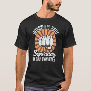 Camiseta Introdutores Antisociais Unem-Se Separadamente No 