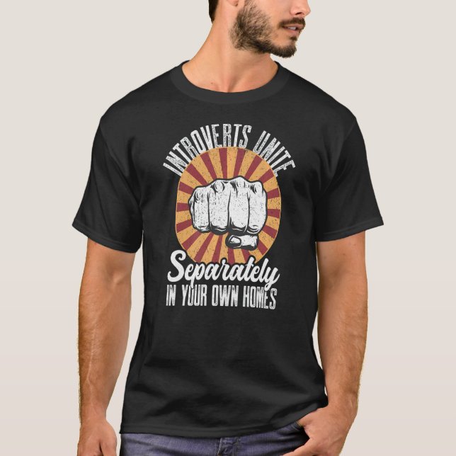 Camiseta Introdutores Antisociais Unem-Se Separadamente No  (Frente)
