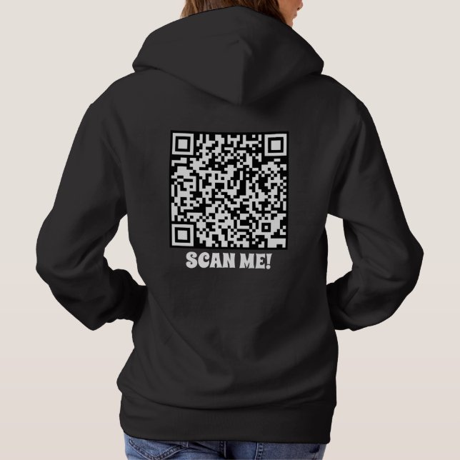 Camiseta Introduza o URL para este código QR (Verso)