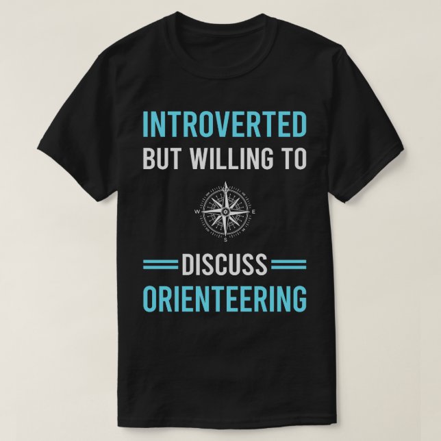 Camiseta Introduzida Navegação Orienteering Orienteer (Frente do Design)