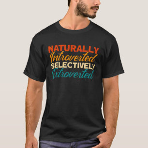 Camiseta Introduzida Seletivamente, Naturalmente, Intr Extr